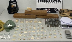 Casal é preso por PMs com 60 porções de entorpecentes em Tangará da Serra