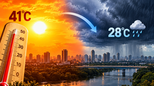 Semana começa com 41°C em Cuiabá, mas chuva deve trazer alívio ao calor