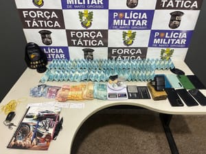 Grupo é preso com R$ 10,6 mil, drogas e tornozeleira rompida em Rondonópolis