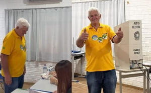 Antônio Galvan vota em Sinop neste domingo de eleições