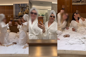 VÍDEO: Roseli Loss brindou com champanhe em hotel de luxo ao lado da irmã de Sérgio Ricardo