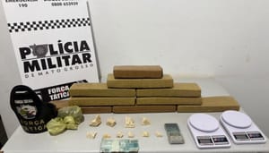 Adolescentes de 17 anos são apreendidos com tabletes de maconha em Tangará da Serra