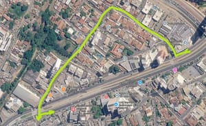 Obras do BRT: motoristas devem fazer retorno próximo à Decorliz pela laçada de quadra